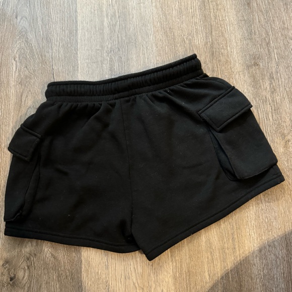 Black Cargo Shorts, Worn Twice - Picture 2 of 3